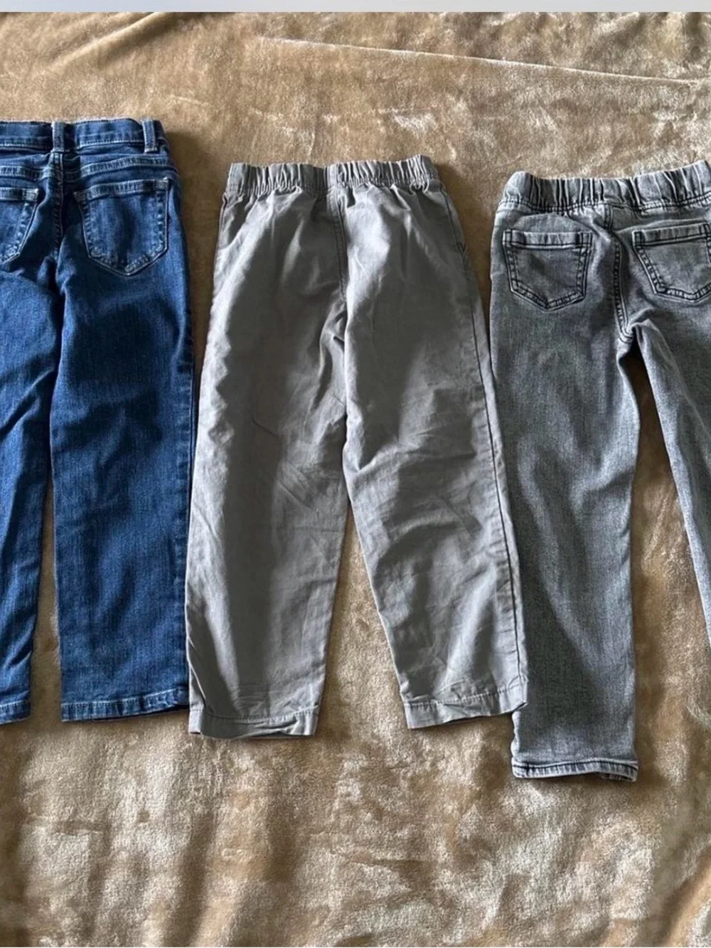 Carter's Trio: Blue Denim and Two Gray Pants